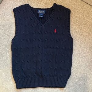 Boys Polo by Ralph Lauren Dark Blue/Navy V-Neck Sweater Vest